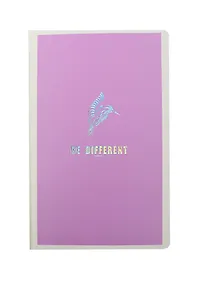 Купить Записная книжка А6 40л "Be different" нелин.блок цвета слон.кость, мат.ламинация, 3 скрепки, In Folio — Фото №1