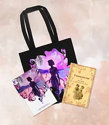 Купить Подарочный набор для девочки (книга "Гимназистки. Истории о девочках XIX века, шоппер и блокнот "Ночь нежна") — Фото №1