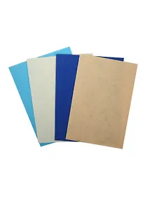 Купить Набор листов фетр (А4) (4 шт) (голубой, белый, синий, персиковый) (упаковка) — Фото №1