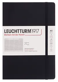 Купить Книга для записей A5, 61 лист в клетку "Classic", мягкая обложка, черный, Leuchtturm1917 — Фото №1