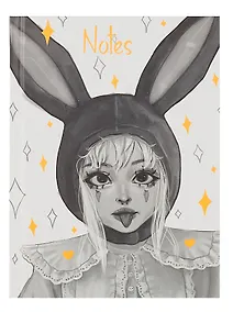 Купить Книга для записей А6 80л кл. "Зайка" 7БЦ, пантонн.печать, мат.лам, офсет — Фото №1