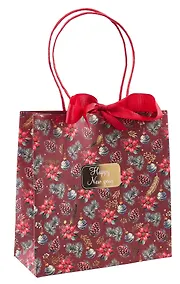 Купить Пакет А5 20*20*8 "С Новым Годом. Happy New Year" НГ, бум.мат.ламинат — Фото №1