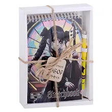 Купить Скетчбук А5 60 листов "Уэнсдэй" + ручка синяя — Фото №1