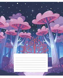 Купить Тетрадь в клетку Listoff, "Фантастический лес", 24 листа, в ассортименте — Фото №1