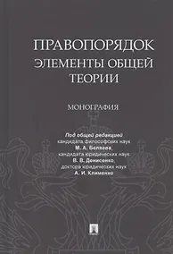 Купить Правопорядок. Элементы общей теории. Монография — Фото №1