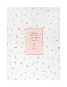 Купить Тетрадь 48л кл. "April", белый, карт.обл., микротекстурирование, ламинация, скрепка — Фото №1