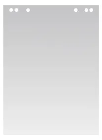 Купить Бумага для флипчарта 20 листов, 64*96 белая, 80г/м2, перфорация — Фото №1