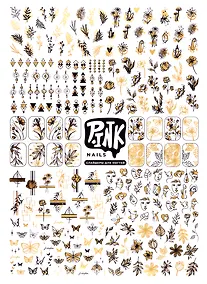 Купить Слайдеры для ногтей А5 (Геометрия золото), фольга — Фото №1