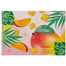 Купить Альбом для рисования Listoff, "Манго", А4, 40 листов, на гребне — Фото №1