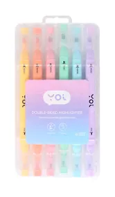 Купить Текстовыделители Yoi, двухсторонние 6 цветов — Фото №1