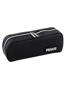 Купить Пенал-косметичка "Private" черный, 21х9х5 см — Фото №1