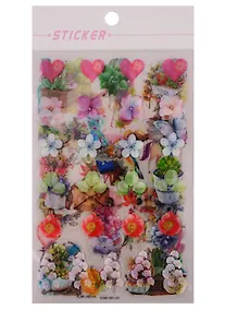 Купить Наклейки PVC Watercolor, 6 листов — Фото №1