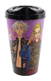 Купить Стакан с крышкой Токийские мстители. Идзана и Кисаки (пластик) (550 мл) — Фото №1