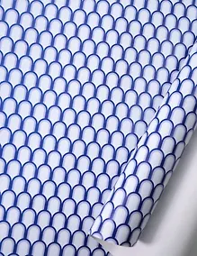 Купить Бумага упаковочная 70*100см "Сине-голубая черепица" глянц., инд.уп. — Фото №1