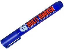 Купить Маркер перманентный Crown, Multi Marker, синий 1-2 мм — Фото №1