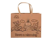 Купить Пакет А4 32*25,5*15 "Have a nice day" дет., крафт, бум.мат.ламинат — Фото №1