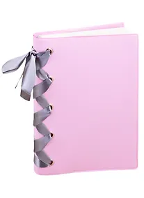 Купить Записная книжка А6+ 96л лин. "Le Petit" розов., мягк.переплет, декор.шнуровка, 2 ляссе, инд.уп. — Фото №1