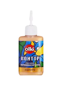 Купить Рельефная акриловая краска "Контур" (Золото), 20 мл — Фото №1