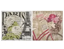 Купить Набор для творчества Салфетки для декупажа Винтажный Париж - 2 шт, в ассортименте — Фото №1