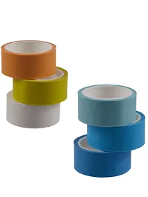 Купить Набор клейкой декоративной ленты Голубой микс (3шт.) (11-22881-8332) (блистер)+Набор клейкой декоративной ленты Желтый микс (3шт.) (11-22881-8333) (блистер) — Фото №1