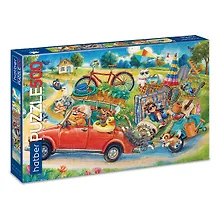 Купить 500ПЗ2_35341 "Premium" ПАЗЛЫ для детей 500 элементов А2ф 480х330мм -Ура! На дачу!- — Фото №1