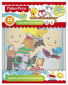 Купить Набор для игры в ванне Funny dressing room Mattel Fisher Price (32 предмета+сумочка для хранения на присосках) — Фото №1