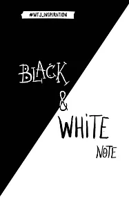 Купить Стильный блокнот с черными и белоснежными страницами Black&White Note, 96 листов — Фото №1