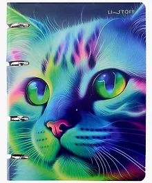 Купить Тетрадь на кольцах в клетку Listoff, "Кот", 100 листов — Фото №1