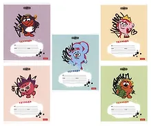 Купить Тетрадь в клетку Hatber, "Смешарики", 18 листов, в ассортименте — Фото №1