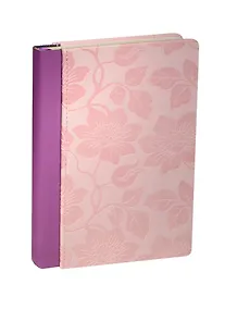 Купить Книга для записей А5 96л "Цветы" на резинке, сиреневая,  Link Art — Фото №1