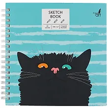 Купить Скетчбук «Любопытный кот», 50 листов — Фото №1