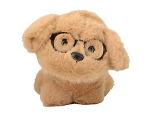 Купить Мягкая игрушка Собачка коричневая в очках (16см) (12-960-202508-XP4) — Фото №1