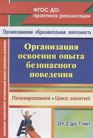 Купить Организация освоения опыта безопасного поведения с детьми 2-7 лет: планирование, цикл занятий — Фото №1