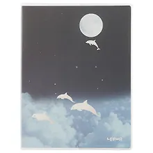 Купить Тетрадь в клетку Lenwa, "Дельфины", А5, 80 листов — Фото №1