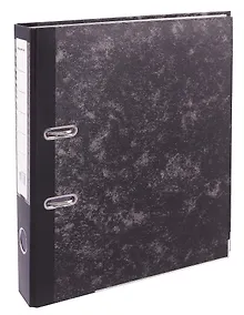 Купить Папка архивная 50 мм А4, черный "мрамор", картон, GoodMark — Фото №1