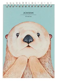 Купить Скетчбук А5 40л "Для эскизов 1" крафт-бумага, 80 г/м2, евроспираль — Фото №1