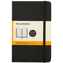 Купить Записная книжка Moleskine Classic Soft, линейка, чёрная, 96 листов, А6 — Фото №1