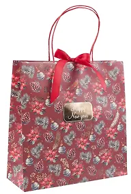 Купить Пакет А4 28*28*10 "С Новым Годом. Happy New Year" НГ, бум.мат.ламинат — Фото №1