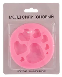 Купить Силиконовый молд Сердечки — Фото №1