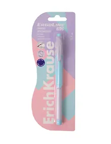 Купить Ручка шариковая синяя "ErgoLine Kids Stick&Grip Pastel" 0,5мм, блистер, подвес, ErichKrause — Фото №1