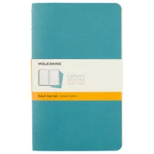 Купить Записная книжка Moleskin Cahier Journal Large, 3 шт, голубой, 40 листов, А5 — Фото №1
