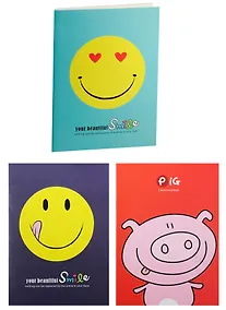 Купить Записная книжка A6 30л лин. "Smile", на скобе, Asac — Фото №1