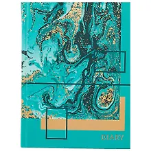 Купить Ежедневник недат. А6 112л "Мраморные узоры" 7БЦ, мат.лам, тисн.зол.фольгой, офсет — Фото №1