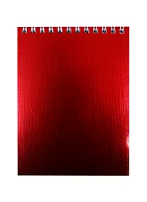 Купить Блокнот "METALLIC", А6, 40 листов, клетка, красный — Фото №1