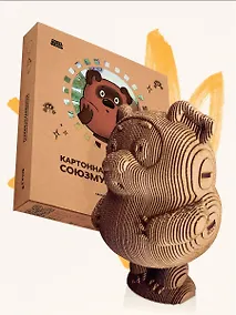 Купить Конструктор из картона Декоративный бюст - 3D пазл Винни-Пух — Фото №1