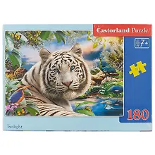 Купить Пазл Castorland Белый тигр 180эл. В-018192 — Фото №1