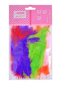 Купить Перья декоративные deVENTE Пестрый микс (50шт.) (10-15 см.) (3+) (deVente) (упаковка) — Фото №1