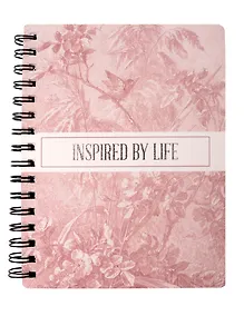 Купить Записная книжка А6 80 листов, клетка, "Floreale. Cedar Rose" — Фото №1