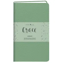 Купить Записная книжка А6- 80л кл. "Grace. Мятный", иск.кожа,интегр.обл., скругл.углы, ляссе — Фото №1