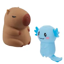 Купить Набор Антистресс мяшка Аксолотль в ассортименте розовый+Антистресс мяшка Капибара (упаковка) (15-2255-8788) — Фото №1